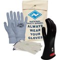 National Safety Apparel ArcGuard® Class 0 ArcGuard Rubber Voltage Glove Kit, Black, Size 8, KITGC0B08 KITGC0B08